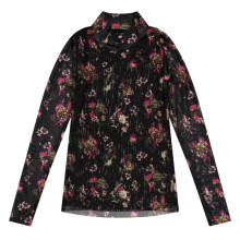 (8 UK, Black) Ted Baker Womens/Ladies Flowers High-Neck Top