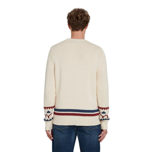Farah (S, Cream) Farah Mens Alverstone Logo Regular Sweatshirt 1