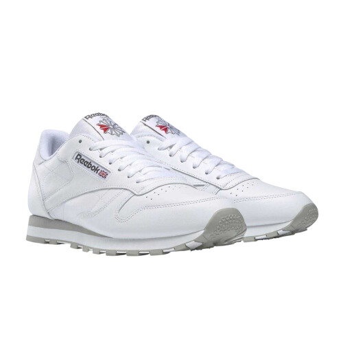 Reebok (13 UK, White) Reebok Mens Classic Leather Trainers 1
