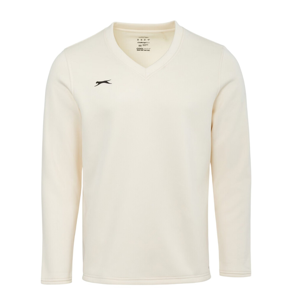 Slazenger (11-12 Years, Cream) Childrens/Kids Logo Sweatshirt