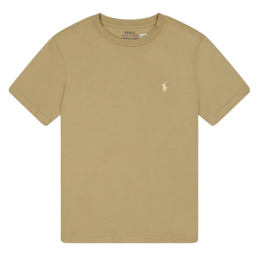 Ralph Lauren (8-9 Years, Khaki) Childrens/Kids Polo Embroidered Logo T-Shirt