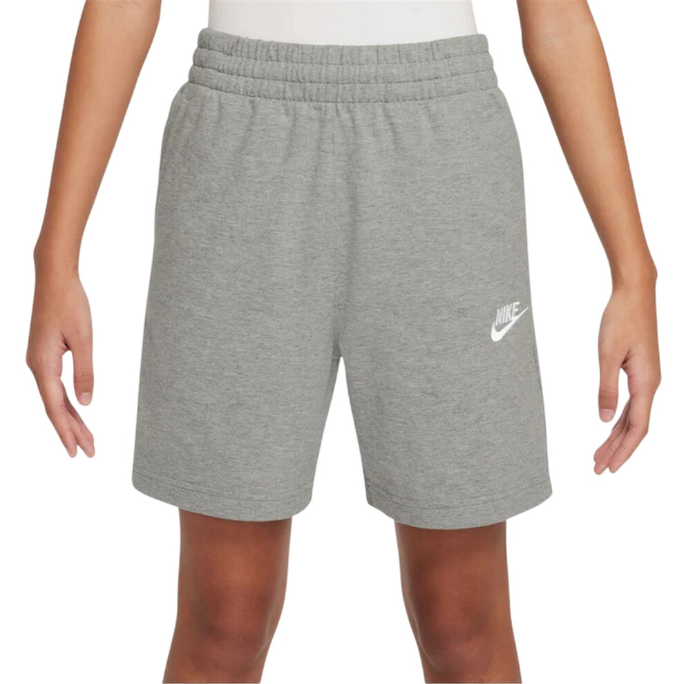 Nike (13 Years, Grey/Black) Boys Logo Jersey Shorts