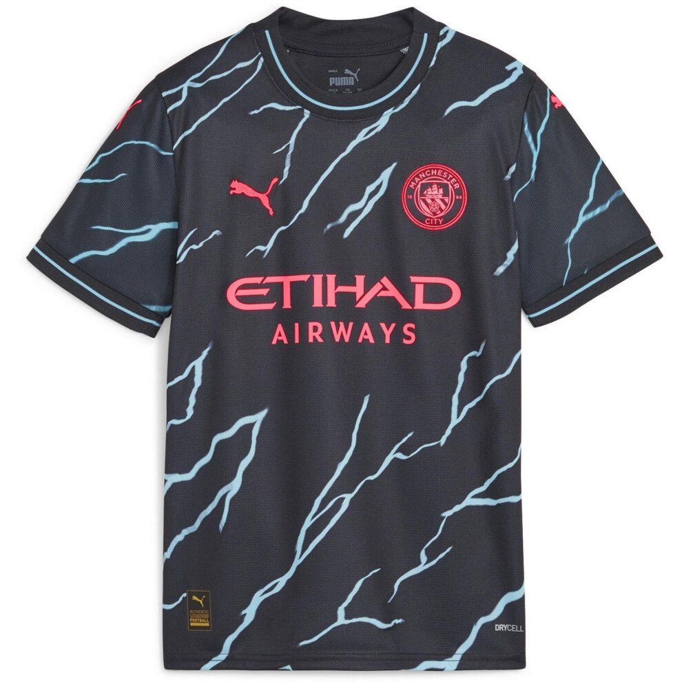 Puma Childrens/Kids 23/24 Manchester City Fc Third Jersey