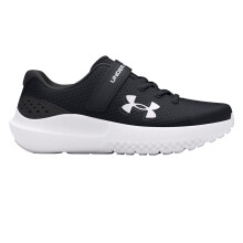 (8.5 UK Child, Black/White) Under Armour Childrens/Kids Surge 4 Trainers
