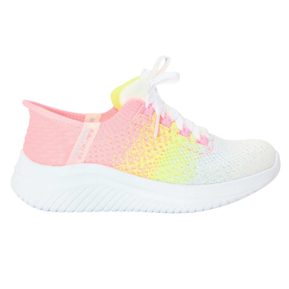 Skechers (1.5 Uk, Coral) Childrens/Kids Ultra Flex 3.0 Gradient Trainers