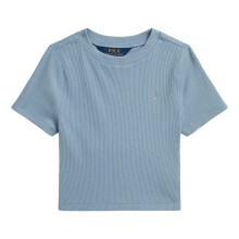 (10-12 Years, Light Blue) Ralph Lauren Childrens/Kids Ribbed Fitted T-Shirt