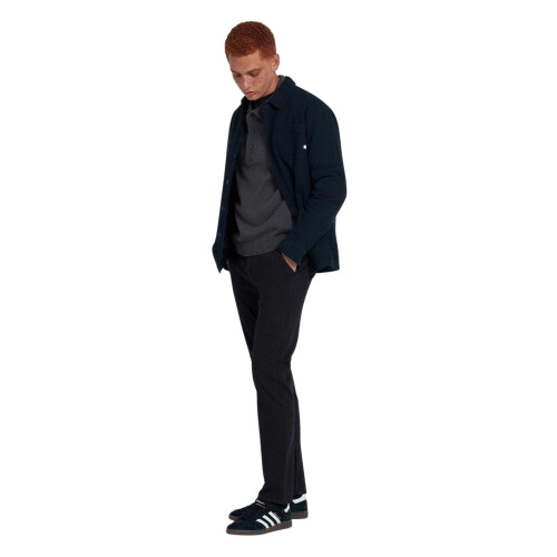 Farah (30R, Black) Farah Mens Plain Slim Chinos 1