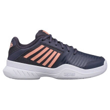 (2.5 UK, Frost Gray/Peach) K-Swiss Womens/Ladies Court Express Omni Leather Tennis Shoes