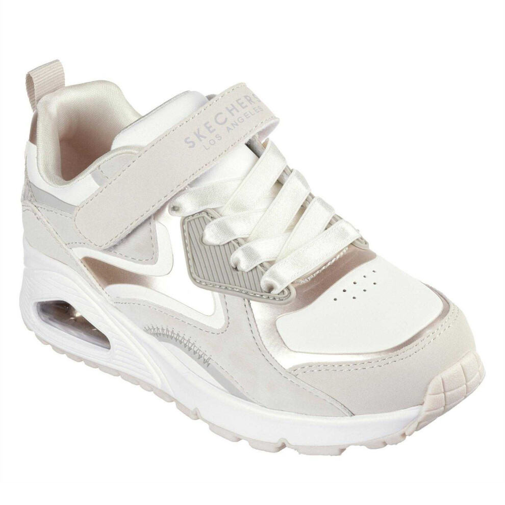Skechers (2 Uk, Natural) Childrens/Kids Uno Trainers