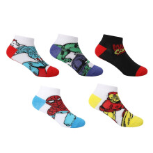 Marvel Comics Baby Trainer Socks (Pack of 5)