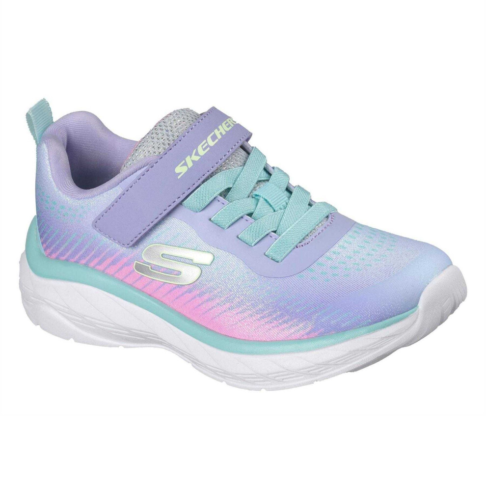 Skechers (1 Uk, Lavender/Multicoloured) Girls Boundless Ombre Mesh Trainers