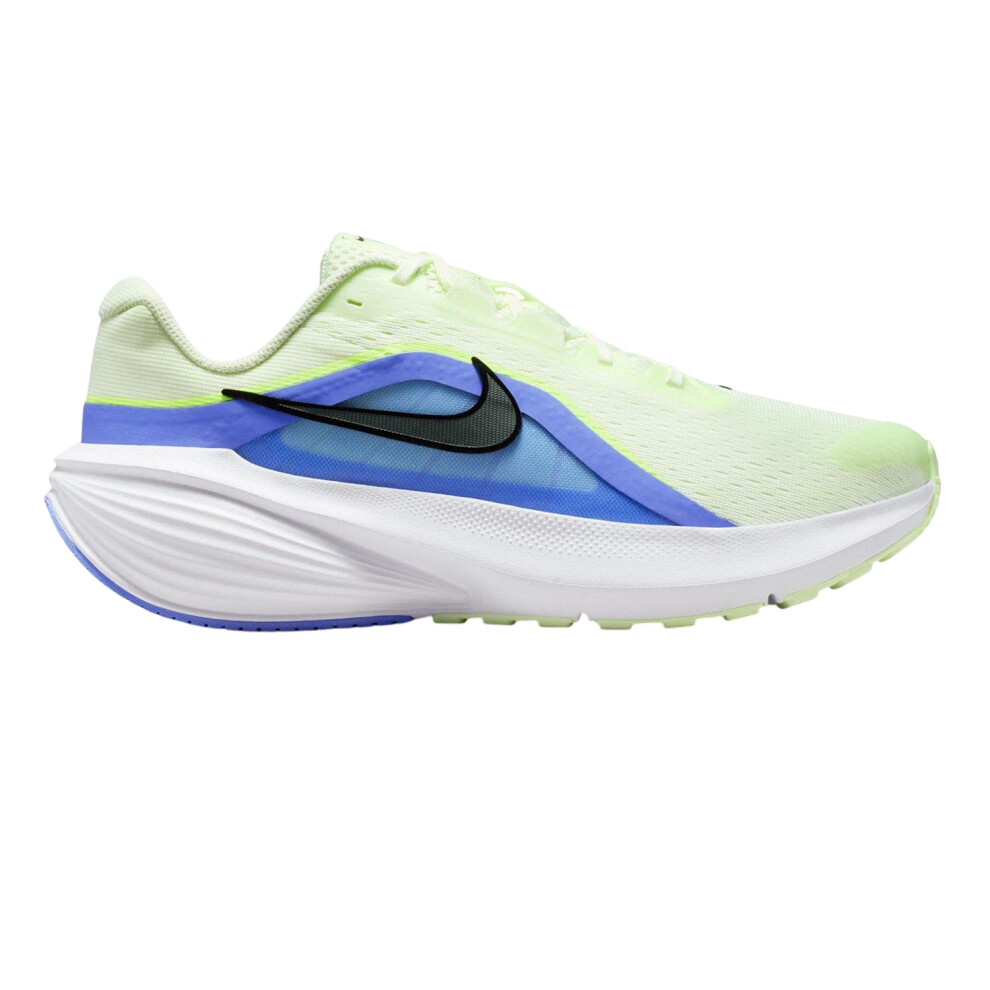 Nike (9.5 Uk, White/Volt/Spruce) Mens Downshifter 14 Trainers