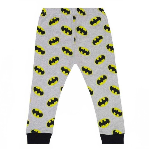 Batman (5-6 Years, Black/Yellow/Grey) Batman Baby Cotton Long-Sleeved Pyjama Set 2