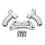 Guiador Retrátil Alto Cromado de 4 Polegadas com Braçadeira Superior para Guidão de Alumínio CNC de 4 Polegadas para  Tour Glide Dyna Road King 1