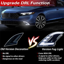 Front Bumper Fog Lamp DRL Daytime Running Light for  Accord 2023 2024 Sequential Turn Signal Light