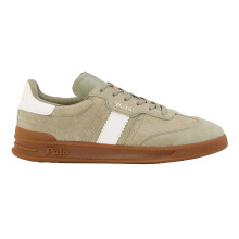 (7 UK, Sage Green) Ralph Lauren Womens/Ladies Heritage Aera Leather Court Trainers