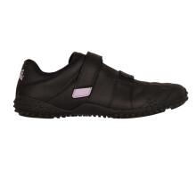 (8 UK, Black/Lavender) Lonsdale Womens/Ladies Fulham Leather Hook and Loop Trainers