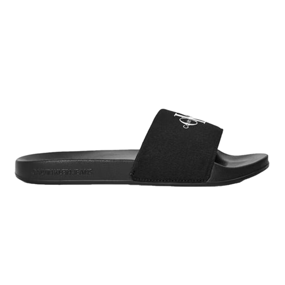 Calvin Klein (5 Uk, Black) Womens/Ladies Jeans Logo Sliders
