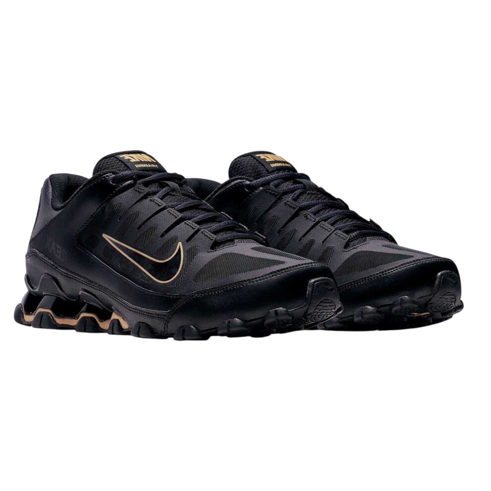 Nike (7 Uk R, Black/Gold) Mens Reax 8 Tr Trainers