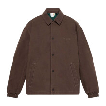 (M, Chocolate Brown) Timberland Mens Coach Overshirt