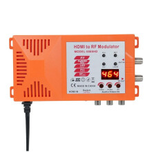 TV/AV zu RF Modulator Koaxial UHF Konverter Adapter für Laptop HD Digital AV Video zu Analog Koax NTSC TV US Stecker