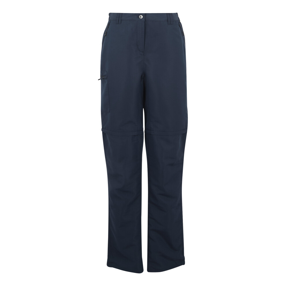 Regatta (18 Uk R, Navy) Womens/Ladies Chaska Iii Zip-Off Hiking Trousers