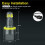 H8 Headlight Bulb 6000K 120W LED Angel Eyes Lights Canbus for  E60 E61 E63 X5 E70 X6 E71 E90 E91 E92 E93 M3 E89 E82 8