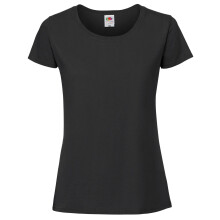 (XL, Black) Fruit Of The Loom Womens/Ladies Iconic 195 Premium Ringspun Cotton T-Shirt