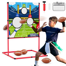 American Football & Rugby Game Set for Kids Throwing Target Training — kids rugby training set, led target board, american football training