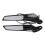 Motorcycle Rearview Mirror with Light Mirror Parts Adjustable Spoiler Reverse Mirror Modified 7