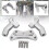 Guiador Retrátil Alto Cromado de 4 Polegadas com Braçadeira Superior para Guidão de Alumínio CNC de 4 Polegadas para  Tour Glide Dyna Road King 3