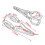 Motorcycle Universal Headlight Bracket Mount Clamp for 39mm-41mm Adjustable Headlight Mount Clamp Black 2