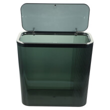 Trash Can Met Flip Trash Can Kantoor 31X30X15Cm Grijs