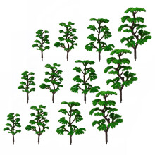 12 Stuks Modelbomen Kunstmatige Levensechte Groene Parkdecoratie