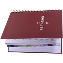 Donkerrood Notitieboek Stijlvolle Studentenplanner