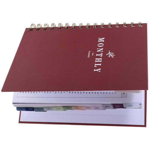 Donkerrood Notitieboek Stijlvolle Studentenplanner