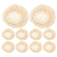 10St Beige Ballet Haarnetten Elastisch Voor Dames En