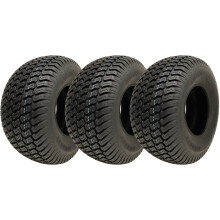 20x10.00-8 Lawnmower Grass Turf Tyres 4ply Wanda P332 Road Legal (Set of 3)