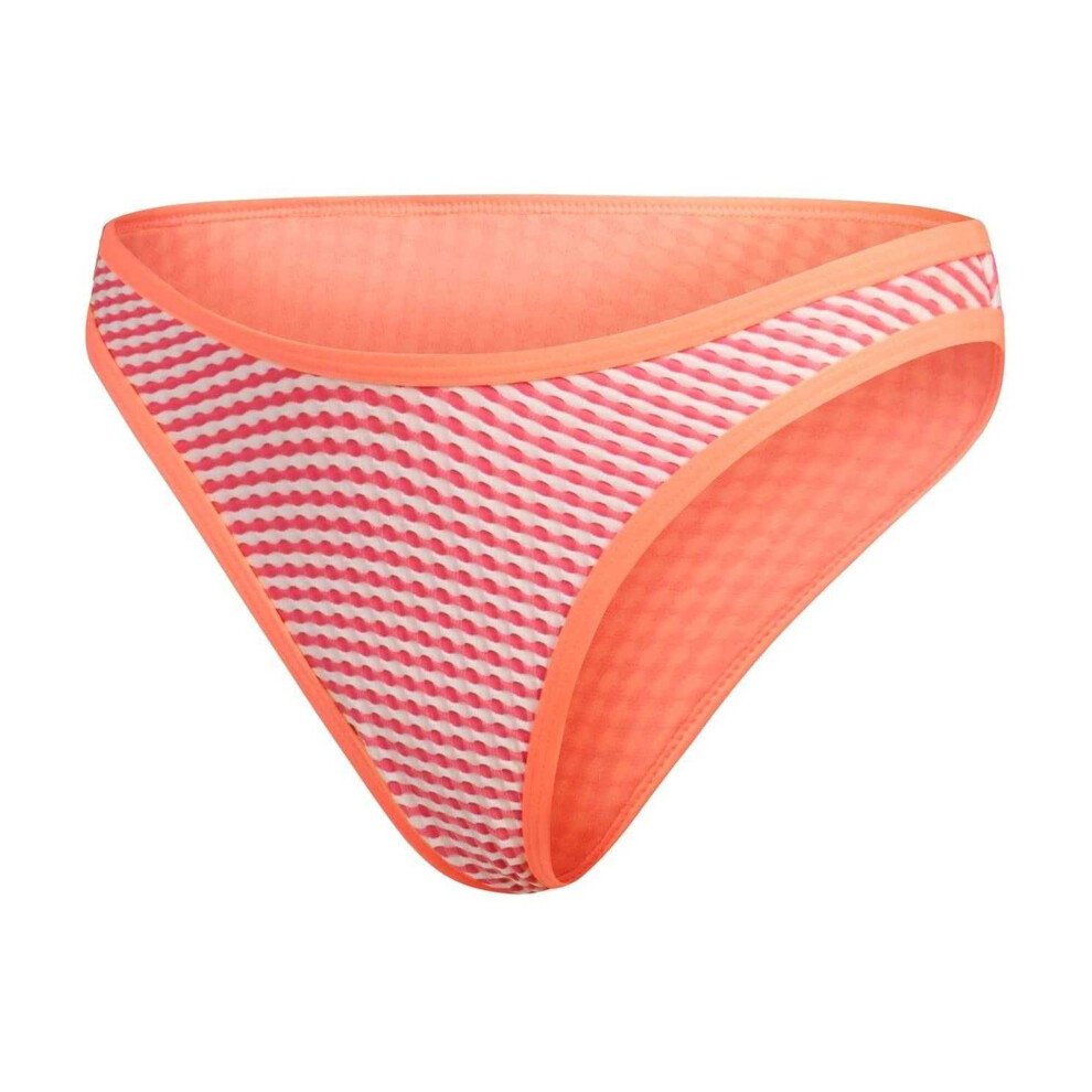 Speedo (6 Uk, Orange) Womens/Ladies Gingham Bikini Bottoms