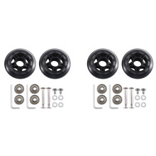 80 x 24 mm Gepäckrollen Ersatz-Kofferrollen mit 6 mm Karbonstahllagern Räder für Koffer Skate 2 Paar