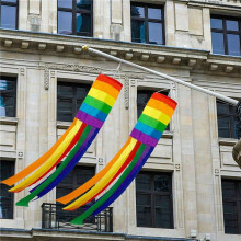 10 Stück Windsack Bunte Hängende Dekoration Windsack zum Aufhängen Im Freien