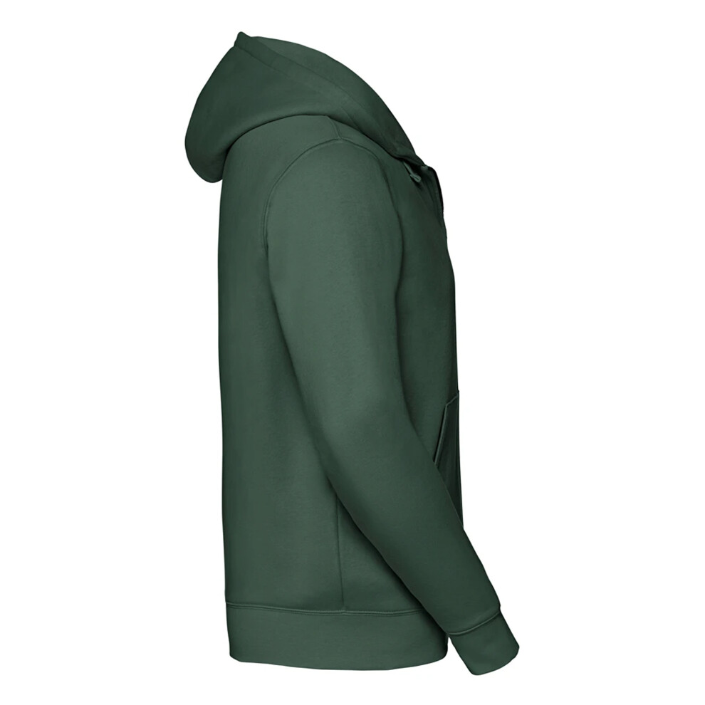 Russell (Xs, Bottle Green) Mens Authentic Full Zip Hoodie