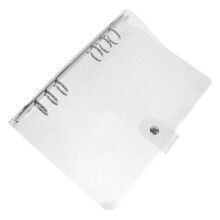 1St Transparante PVC Notitieboek Hoes Duurzame Losse Bladschelp
