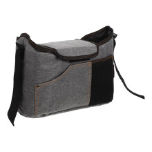 Grijze Canvas Luiertas Stroller Organizer Crossbody Baby Bag