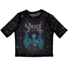 (16 UK, Black) Ghost Womens/Ladies Opus Mesh Crop Top
