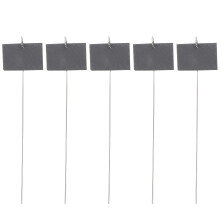 1Set Zwarte Leisteen Plantlabels Stevige Tuinmarkeringen Plantnamen
