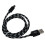 1 Meter 2A Oplaadkabel Nylon Gevlochten Micro USB Voor 1