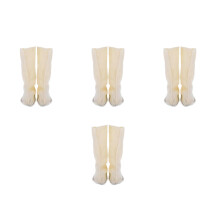 4Paare Gelbe Bootcuffs , Warm, Robust, Für Damen-Regenstiefel