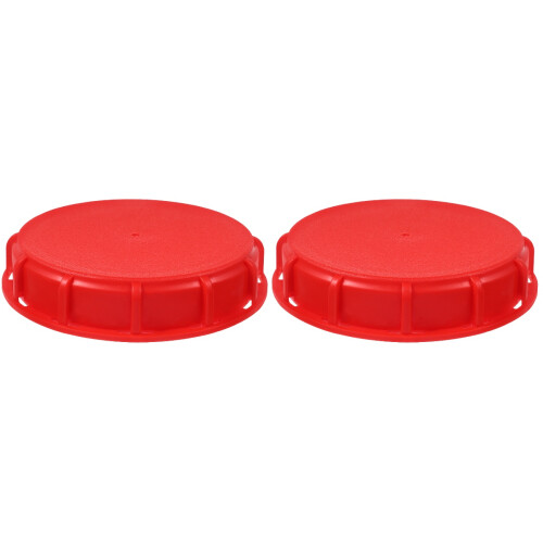 2Stk Roter ABS Deckel Mit Dichtung Für Ibc Wassertanks, Sicher
