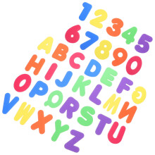 1 set EVA - en cijferstickers voor kinderen, kleurrijk, badkamer